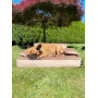 Łóżko ortopedyczne dla psa - Wersal turkusowe Legowisko dla psa
